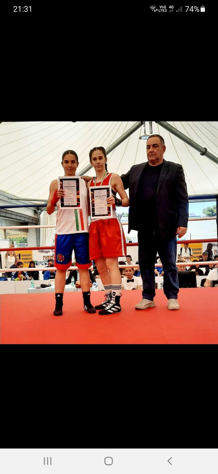 Albano Laziale, la boxeur Andreina Strainu, in finale ai Campionati Italiani School Girl