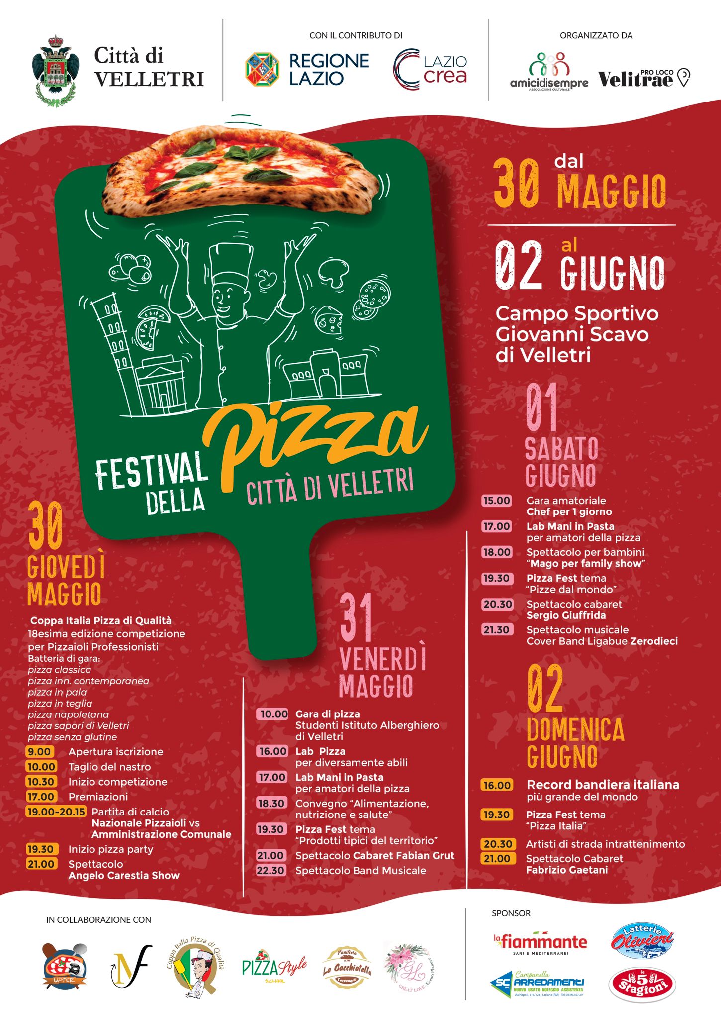 Velletri, tanta attesa per il “Festival della Pizza Città di Velletri” dal 30 maggio al 2 giugno 2024