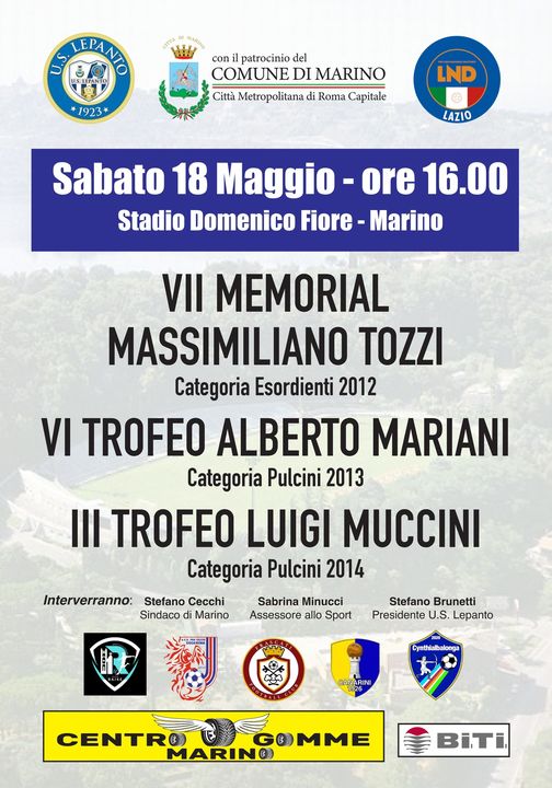 Marino, “VII Memorial Massimiliano Tozzi”