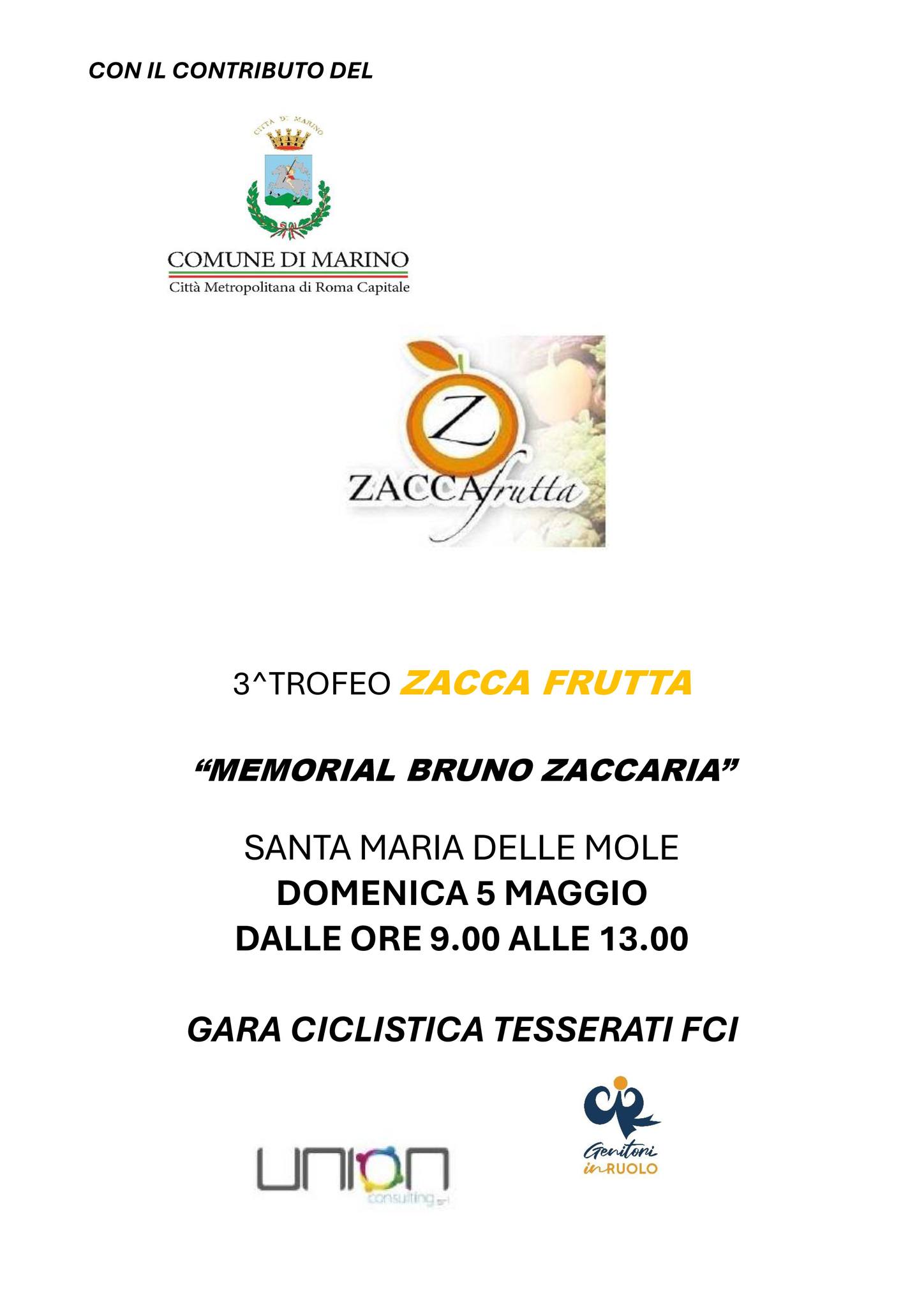 Santa Maria delle Mole, 3^ trofeo zacca frutta