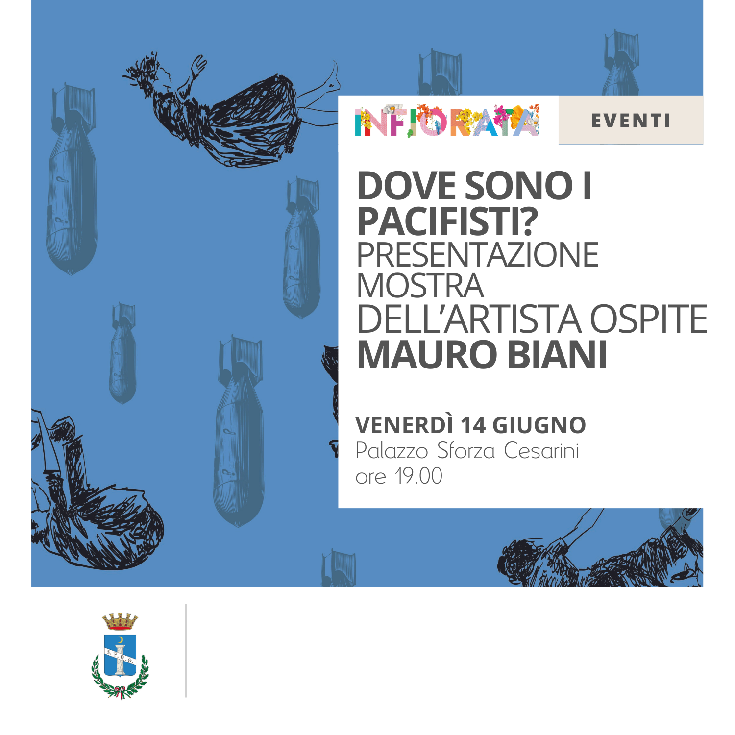 Genzano di Roma, Mauro Biani ospite della Tradizionale Infiorata 2024 con una mostra dedicata alla pace