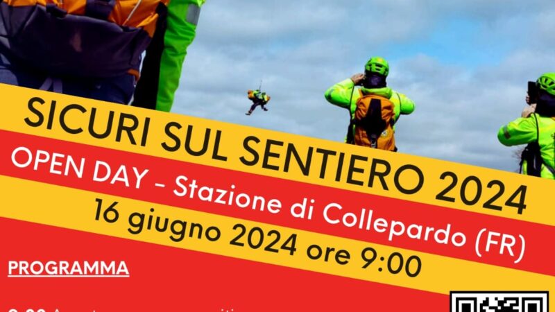 Collepardo (Frosinone), evento “Sicuri sul sentiero”: domenica 16 giugno, organizzato dal Soccorso Alpino Lazio