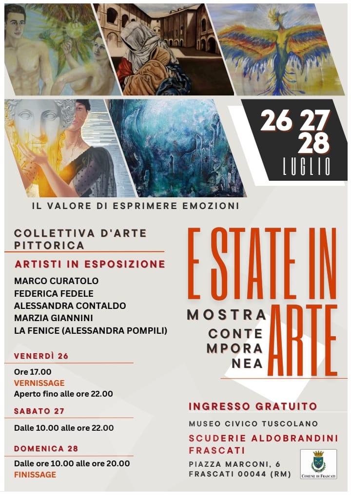 Frascati, Estate in Arte: collettiva d’arte pittorica