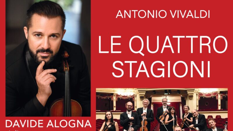 Il violinista Davide Alogna e l’ensemble di Musicisti della Scala al Palazzo Chigi di Ariccia per “I Concerti dell’Accademia degli Sfaccendati”