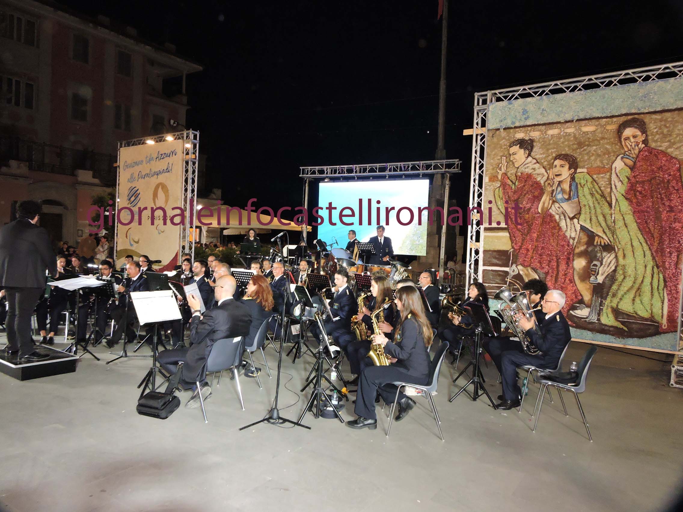 Genzano, grandi emozioni, musica di alto livello ieri sera in piazza Frasconi, con il concerto della Banda Musicale genzanese