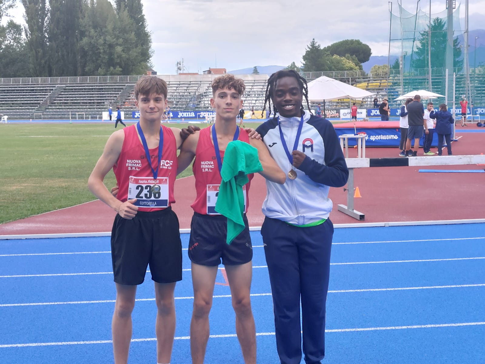 Atletica Frascati: Nardi e Caruso campioni regionali Allievi, Padoan doppiette con doppio personale