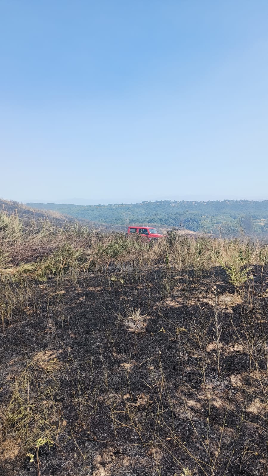 Castelli Romani e provincia di Roma continua l’emergenza incendi: lungo intervento ieri a Campagnano