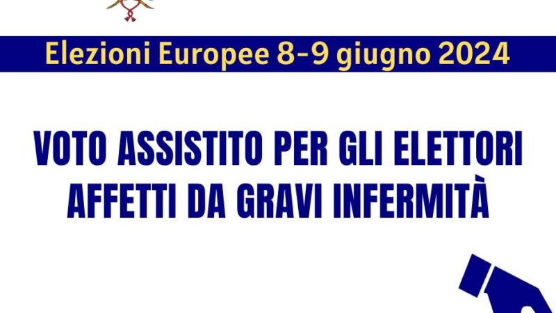 Rocca Priora, elezioni europee e amministrative 2024: voto assistito per gli elettori affetti da gravi infermità