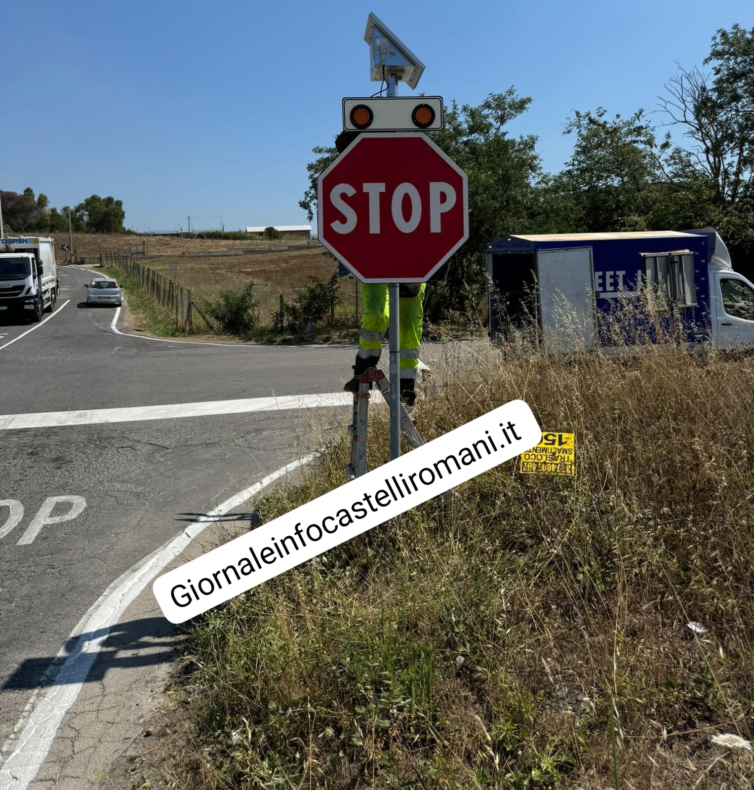 Ardea, messo in sicurezza l’incrocio pericoloso di via Pontina Vecchia con via Strampelli e via della Pescarella