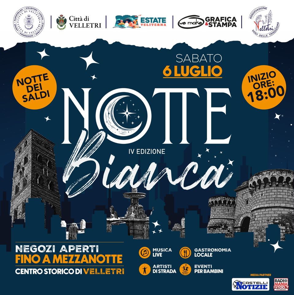 Velletri, IV Edizione della Notte Bianca