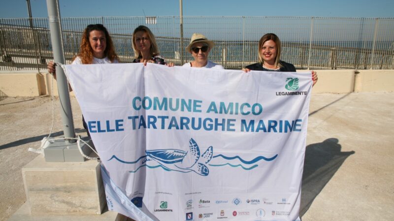 Pomezia, Torvajanica è ornata dalla bandiera “Comune amico delle tartarughe marine”