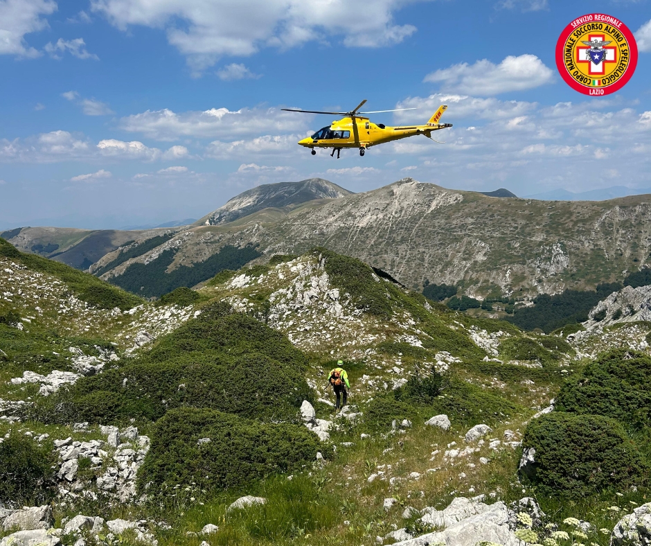 Rieti, escursionista donna soccorsa sul Terminillo dal Soccorso Alpino Lazio e portata in salvo