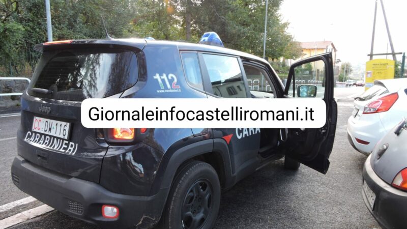 Rocca Priora: ladro seriale sulle auto parcheggiate in sosta, arrestato dai carabinieri dopo due giorni di furti