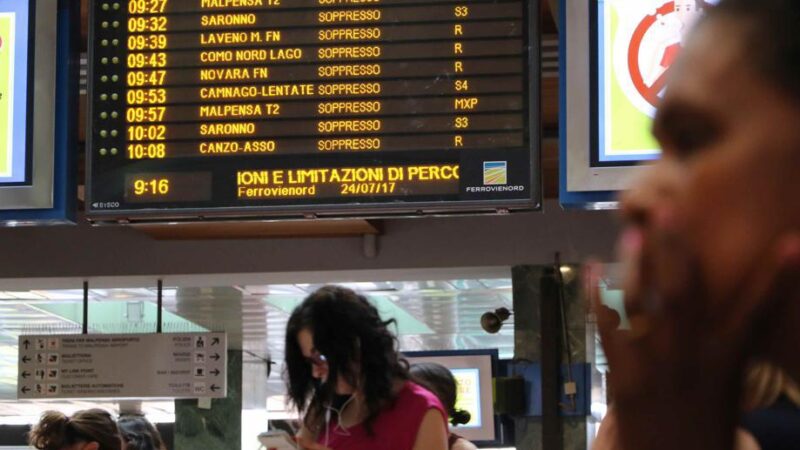 Sciopero treni 6 e 7 luglio, stop di 24 ore e weekend nero