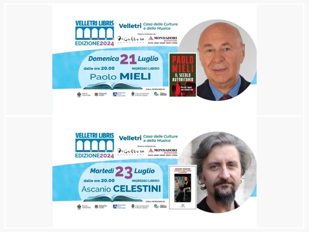 Velletri, successo a “Velletri Libris”: due sold out in due Giorni al Chiostro per Paolo Mieli e Ascanio Celestini