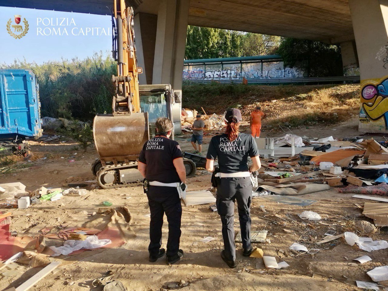 Roma, operazioni a contrasto del degrado: interventi della Polizia Locale a Porta Maggiore e via Isacco Newton