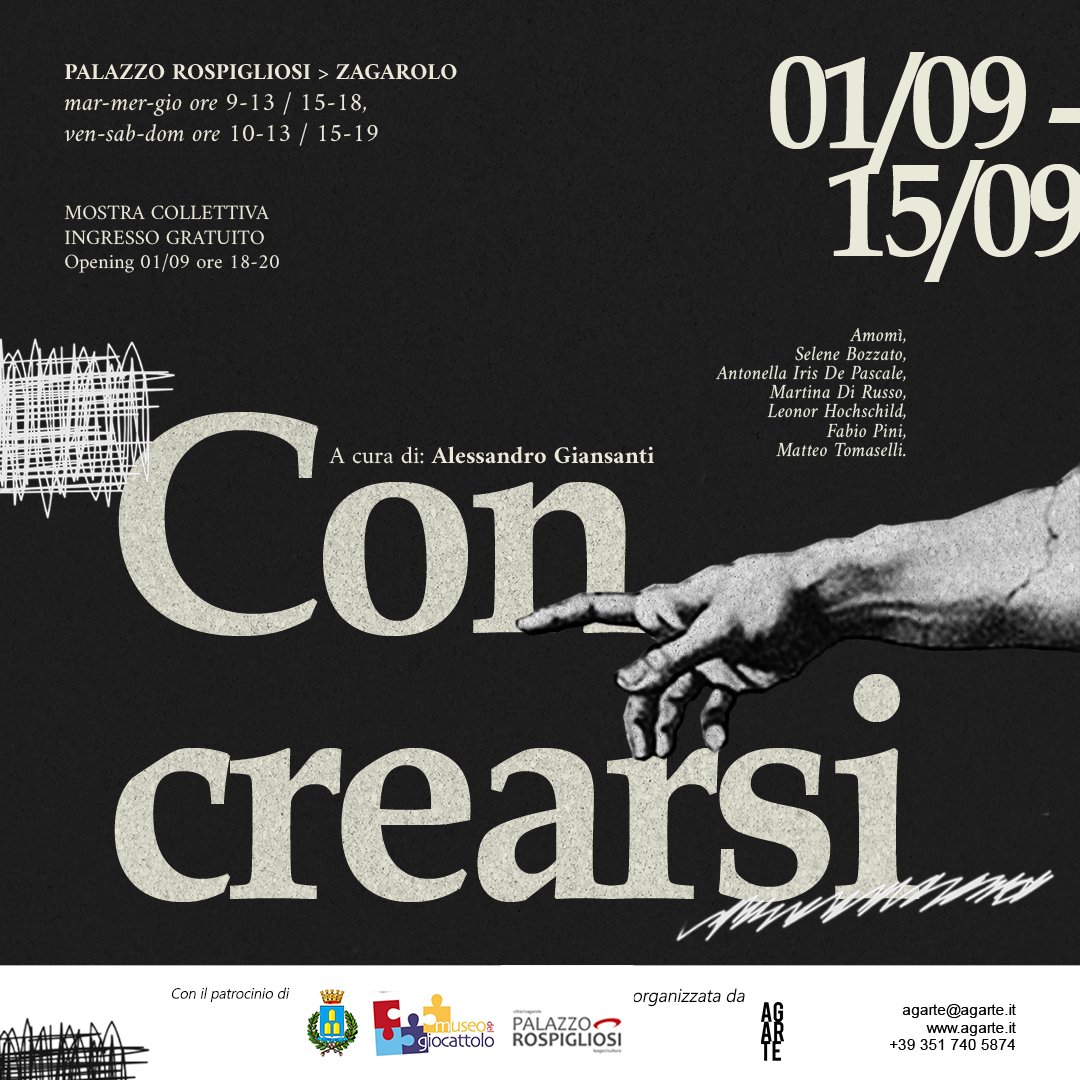 Zagarolo, “Concrearsi”: mostra collettiva di arte contemporanea al Palazzo Rospigliosi