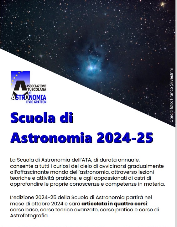 Rocca di Papa, al via a ottobre la nuova edizione della Scuola di Astronomia