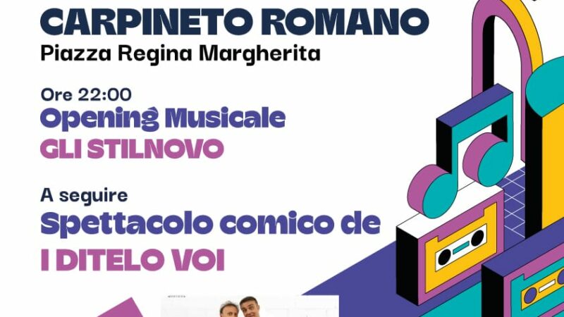 Carpineto Romano, arriva la Rassegna Musicale Culturale “NOTE IN COMUNE” organizzata dal Consorzio “Castelli della Sapienza”