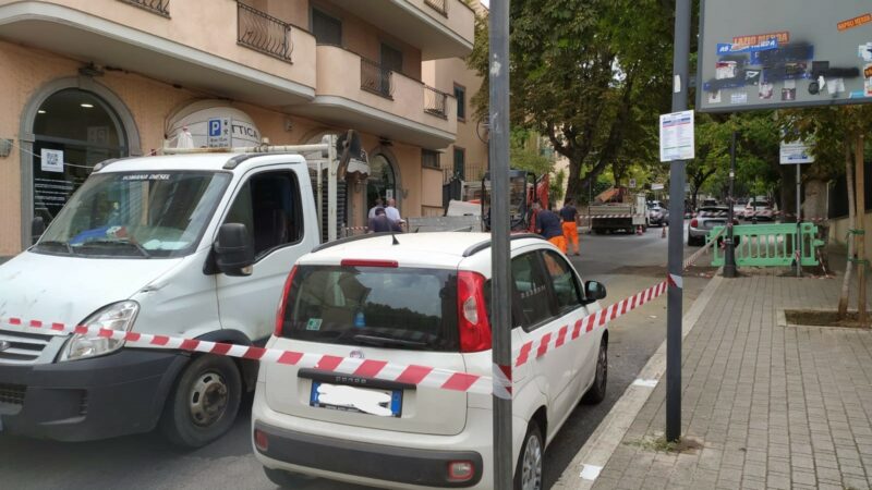 Grottaferrata, intervento straordinario di Enel su Viale I Maggio