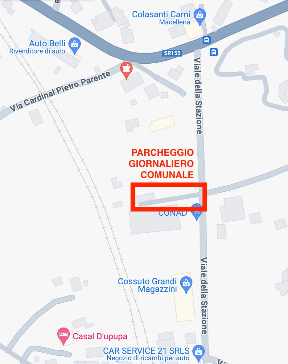 Zagarolo, chiusura parcheggio della stazione FS di Zagarolo – 28 e 29 agosto 2024