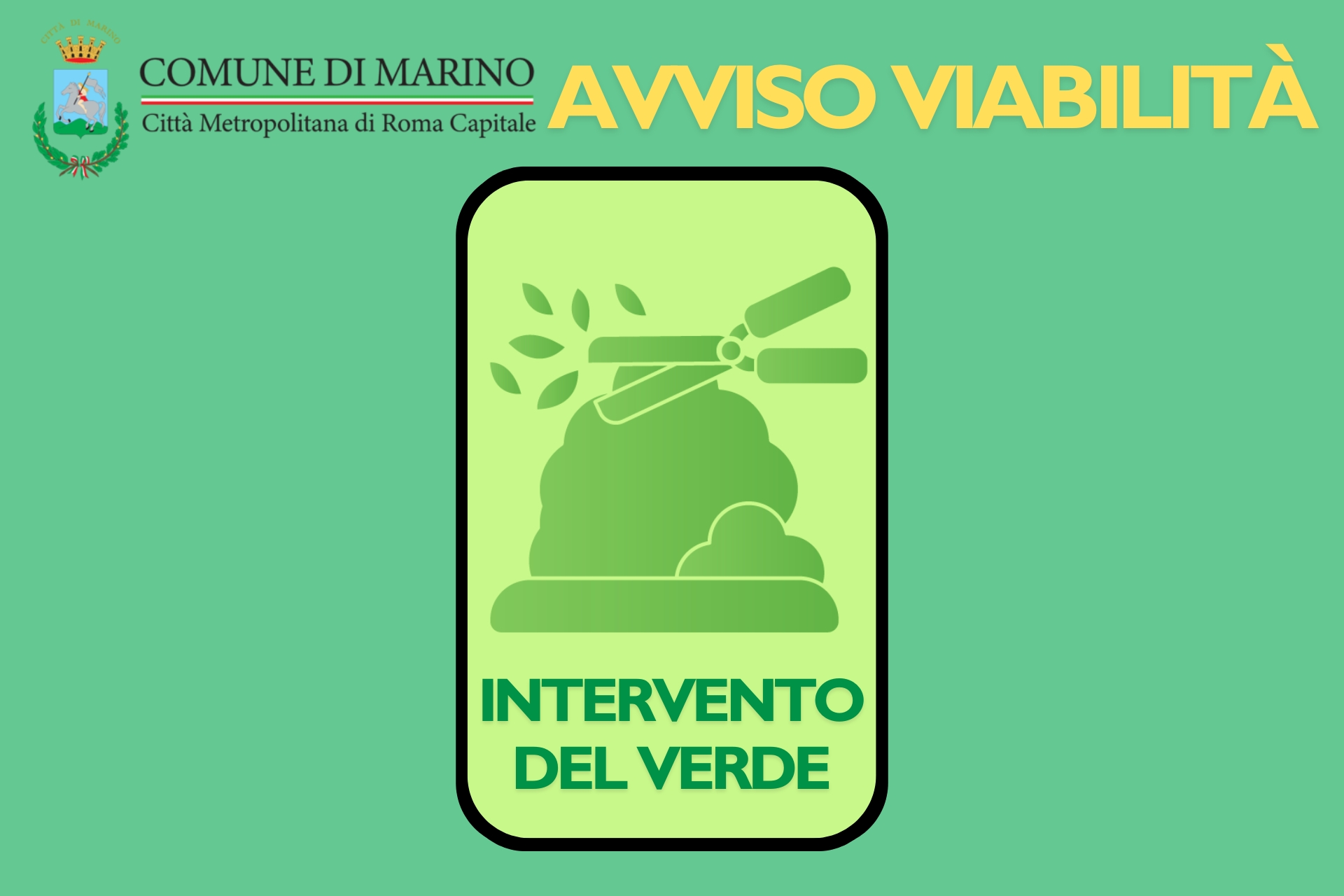 Marino, avviso modifica alla viabilità dal 16 al 21 settembre