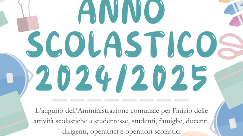 Ciampino, gli auguri dell’Amministrazione comunale per l’avvio del nuovo anno scolastico 2024/2025