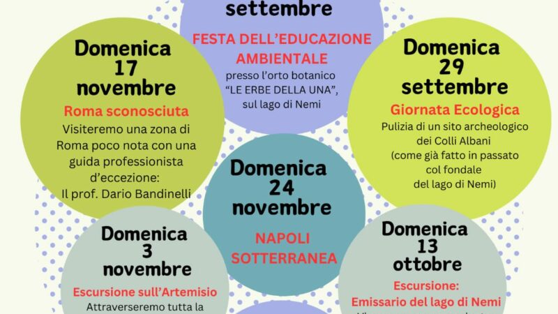 Nemi, il 22 Settembre la “Festa dell’Educazione Ambientale”