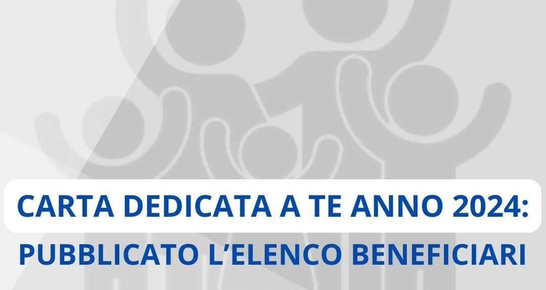 Rocca Priora, Pubblicato l’elenco dei beneficiari della “Carta Dedicata a Te” 2024