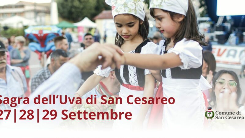 San Cesareo, 54esima Sagra dell’Uva e dei prodotti tipici tra tradizione, folklore e musica