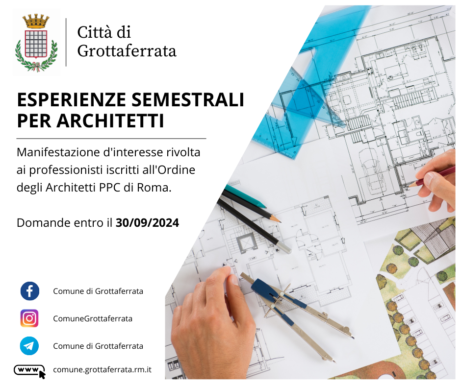 Grottaferrata, formazione e crediti per architetti