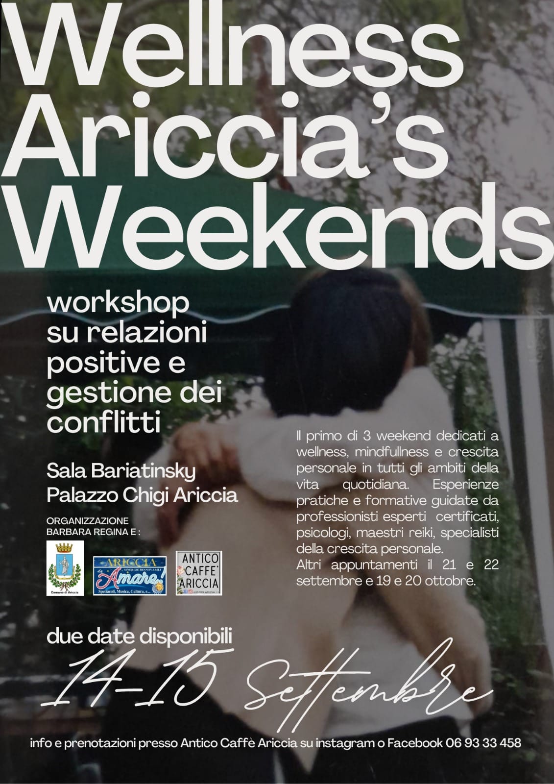 Ariccia, nell’ambito della Rassegna “Ariccia da Amare”, partito il progetto “Wellness Ariccia’s Weekends”