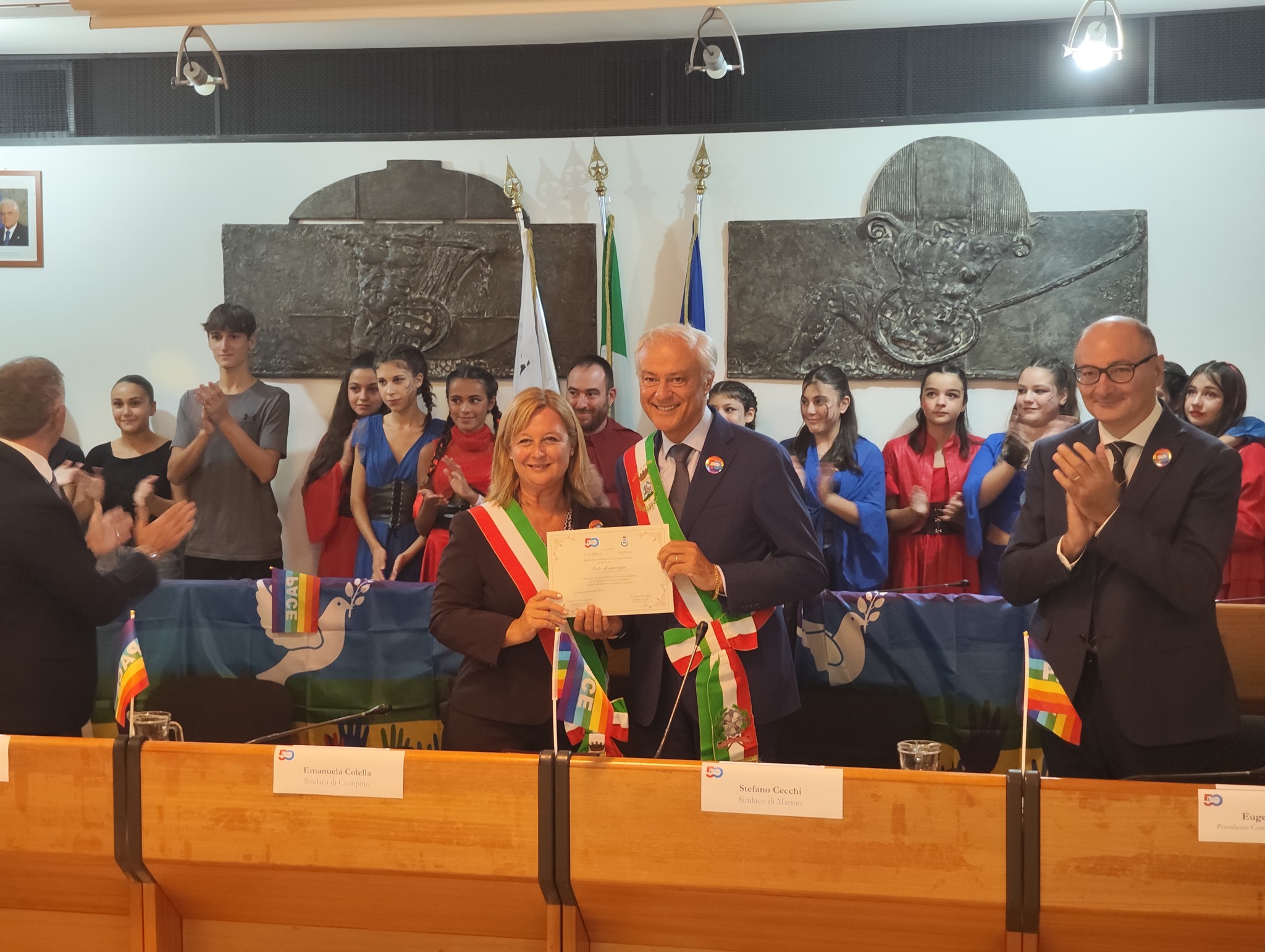 Ciampino, patto di amicizia con il comune di Marino