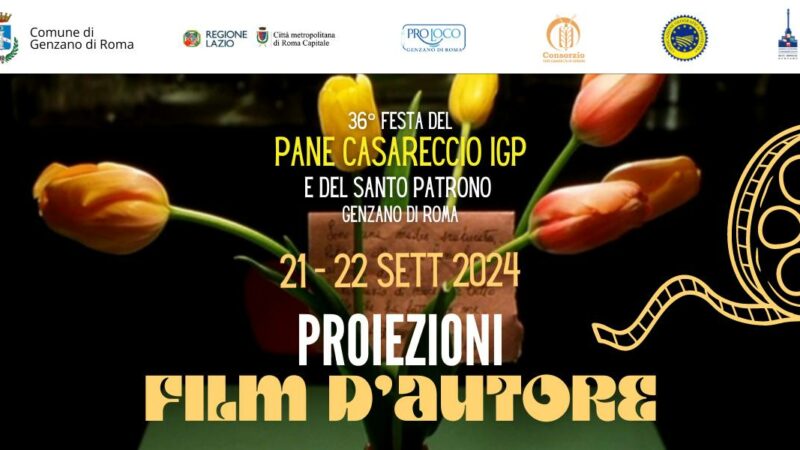 Genzano di Roma, proiezioni di Film d’Autore sabato 21 e domenica 22 alle ore 20:00 in Piazza Buttaroni