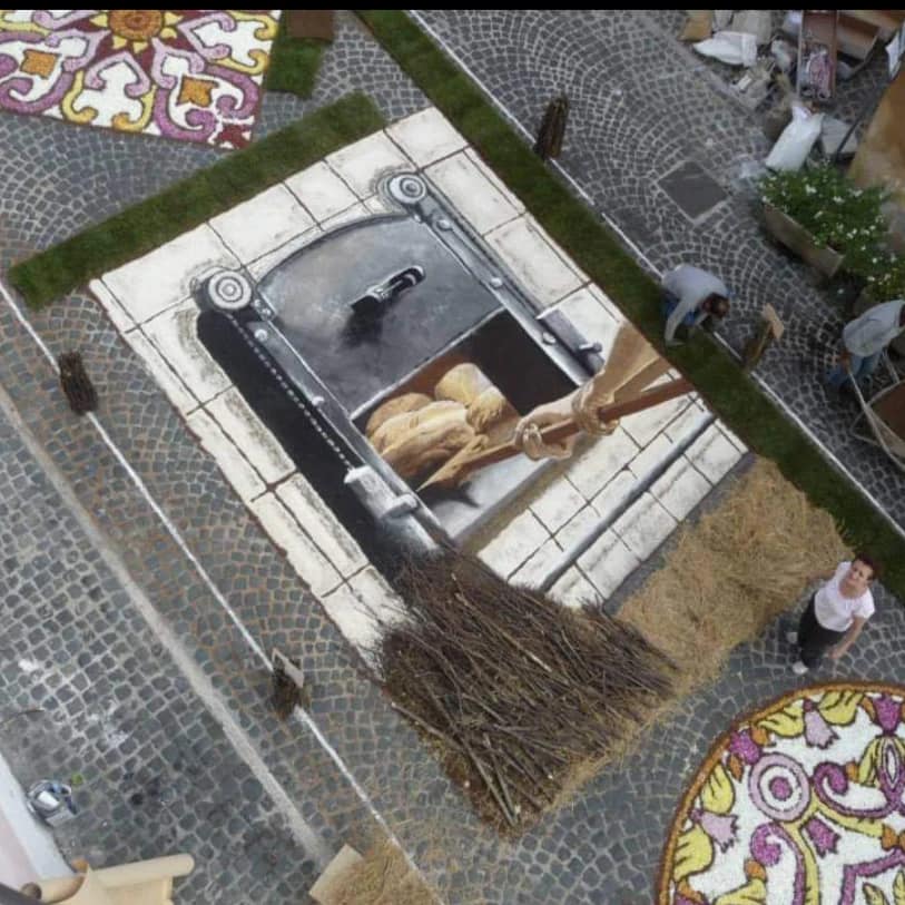 Genzano, tutti i preparativi per l’Infiorata di Pane