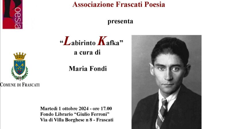 Frascati, Labirinto Kafka: un incontro per ricordare il maestro della letteratura