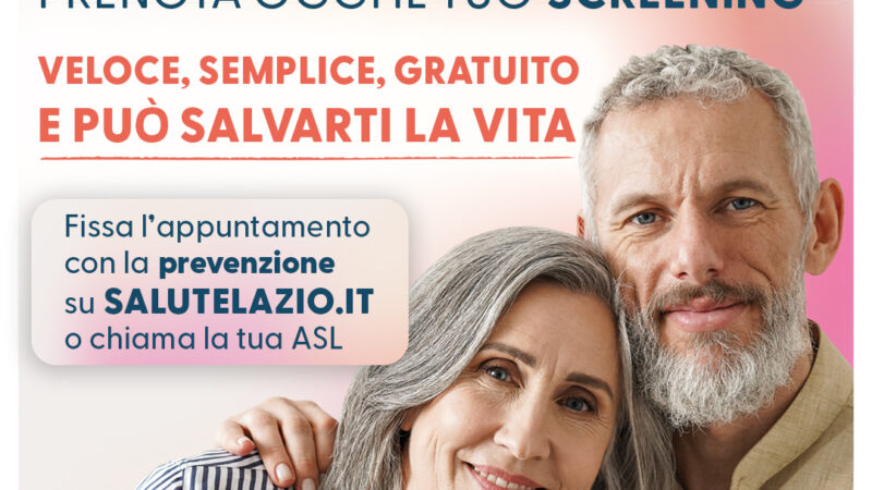 Regione Lazio, screening gratuiti disponibili nella regione