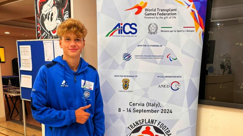 Genzano, Gianluca Ercolani: Samuele Galimberti, il più giovane atleta del mondiale di calcio per trapiantati