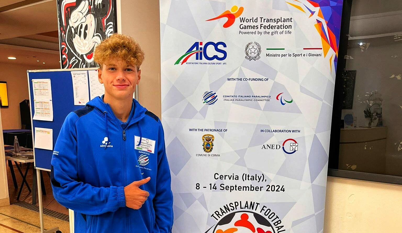 Genzano, Gianluca Ercolani: Samuele Galimberti, il più giovane atleta del mondiale di calcio per trapiantati