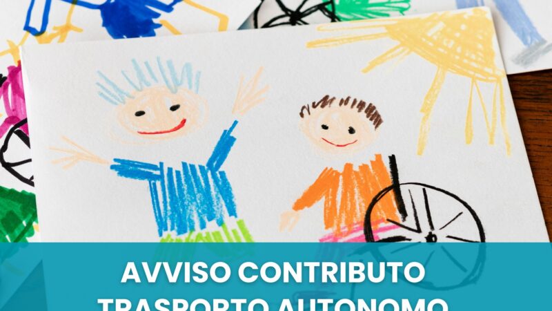 Genzano, avviso per contributo al trasporto studenti disabili