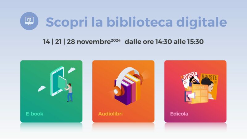 Grottaferrata, corso MLOL per gli iscritti Biblio+ nel Punto di Facilitazione Digitale