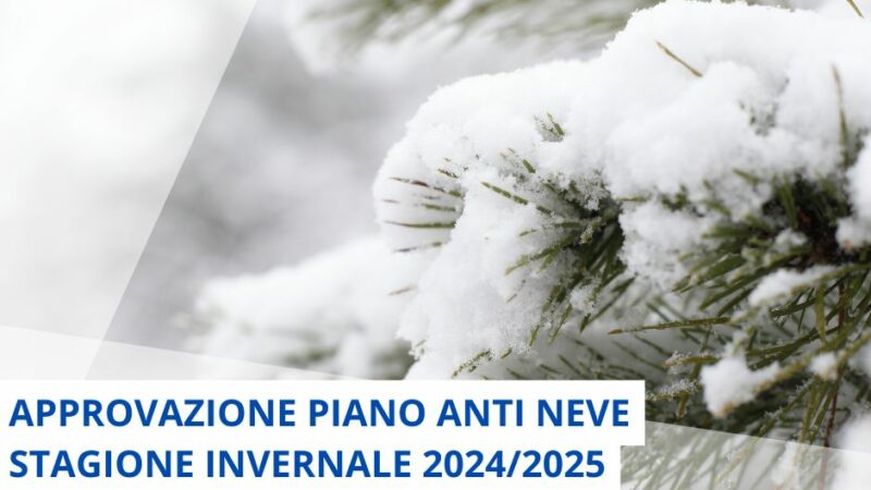 Rocca Priora, approvato il Piano Antineve per la stagione invernale 2024/2025