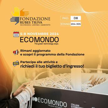 La Fondazione Rubes Triva alla Fiera Ecomondo di Rimini: Un Programma Ricco di Iniziative per la Sicurezza e la Formazione