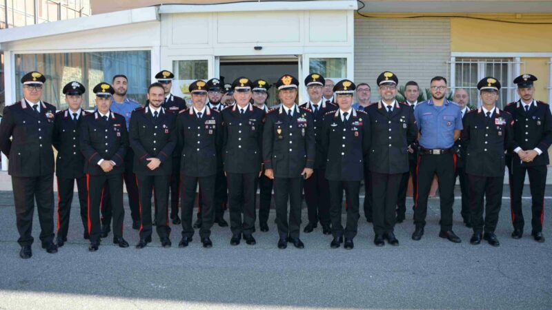 Frascati, il Generale Salvatore Luongo in visita al Gruppo Carabinieri “Frascati”, accolto dai comandanti e altri militari