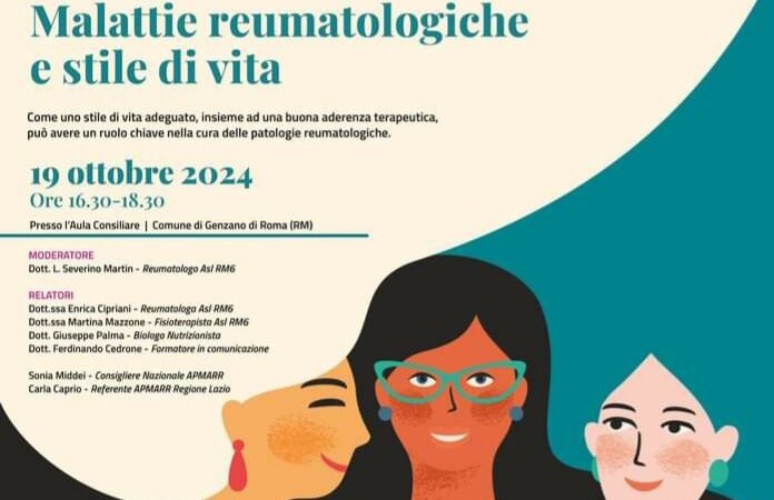 Genzano, sabato 19 ottobre incontro sulle malattie reumatologiche in aula consiliare