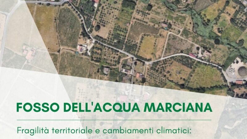 Grottaferrata, fragilità territoriale e cambiamenti climatici: 950mila euro per la messa in sicurezza del Fosso dell’Acqua Marciana