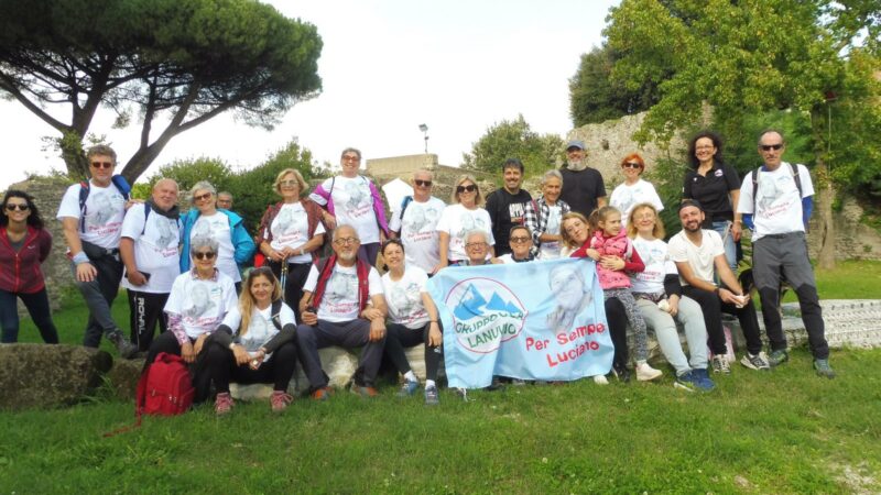 Lanuvio, successo per la celebrazione della Giornata Nazionale del Trekking Urbano “I Memorial Luciano Grassi”