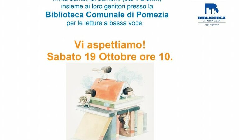 Pomezia, alla biblioteca comunale continuano gli appuntamenti di lettura per bambini