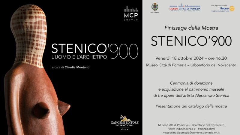 Pomezia, evento conclusivo del progetto “STENICO’900 – L’Uomo e l’Archetipo” venerdì 18 ottobre 2024