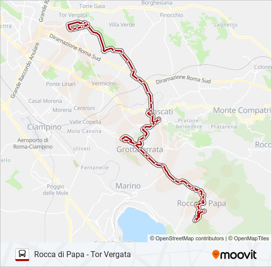 Rocca di Papa, aggiornati gli orari della linea Schiaffini Rocca di Papa – Tor Vergata